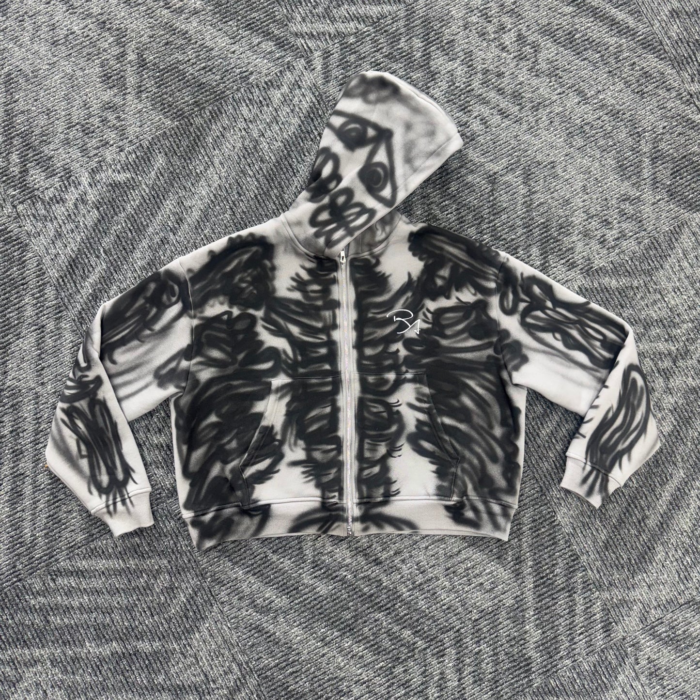 “Rich Bones” Zip-Up