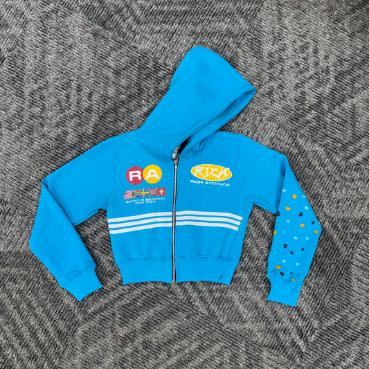 Lady “Rich Ones” Zip Up (Turquoise)